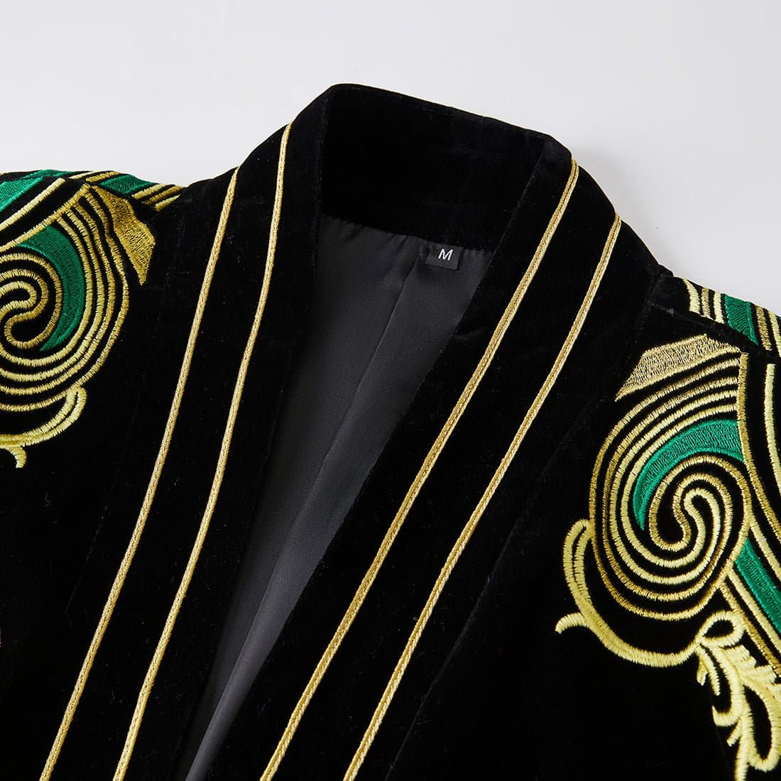 Black Velvet Gold Braided Hussar Tuxedo Jacket and Trousers Set