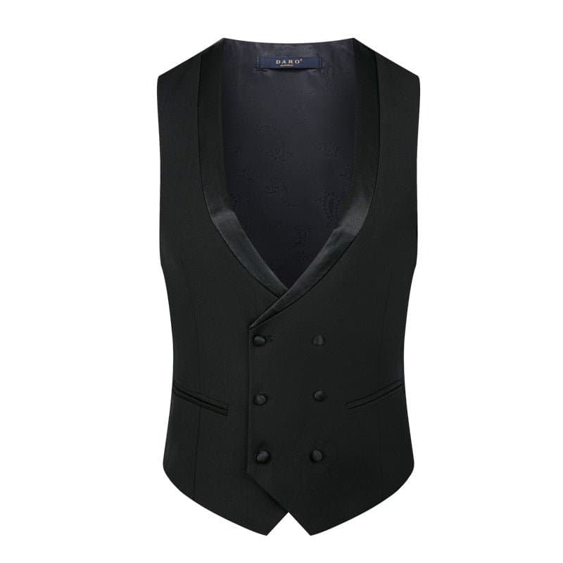 Obsidian Stardust Black Crystal Embellished 3-Piece Tuxedo Set Slim Fit