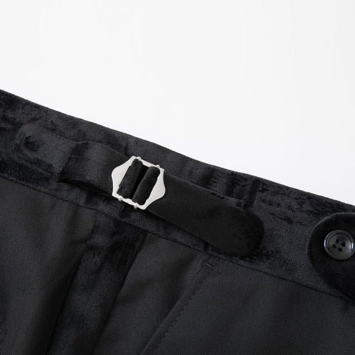 Citadel Chevalier Black Velvet Gold Braided Tuxedo Set 2-Piece Jacket Trousers