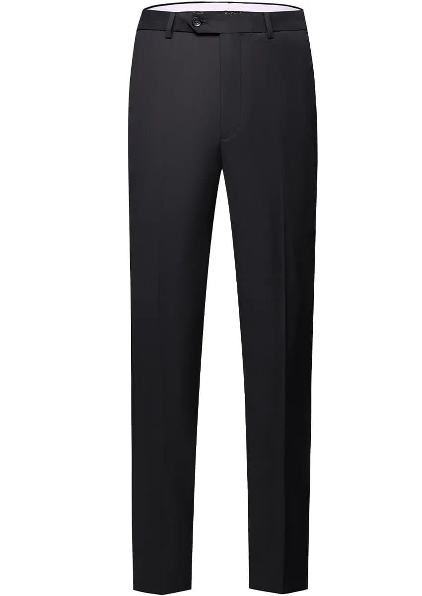 Obsidian Cascade Black Crystal Fringe 2-Piece Tuxedo Set Jacket Trousers Slim Fit